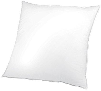 Bettenhaus Kopfkissen, 80x80 cm, 1000 gr. kanadische Gänsefedern, 100% Federn, Hülle: Creme