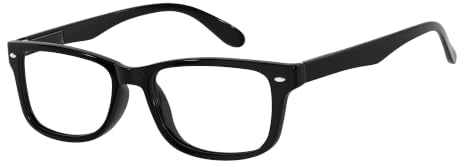 Eyekepper Vintage Lesebrille mit Federscharnieren, Schwarz, +0,50 dpt | Klassisches Vintage-Design, leichter Kunststoffrahmen, komfortable Federscharniere, geeignet für Damen und Herren beim Lesen