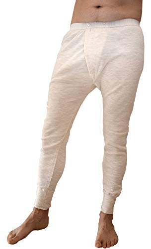 BODYPERFECT Mutanda Lunga in Lana Uomo Intimo Invernale Lunghi Funzionali sottopantaloni Termici (L)