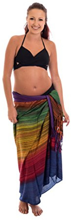 Ciffre Ca 200 Modelle Großer Sarong Lunghi Dhoti Handtuch Strandtuch Schal Handarbeit Blickdicht ca 170cm x 110cm Viele tolle Farben zur Auswahl