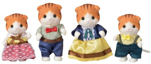 Sylvanian Families 5290 Ahornkatzen Familie - Figuren für Puppenhaus, Multicolour