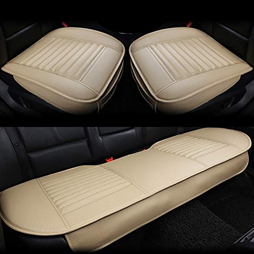 HONCENMAX Cubierta de Asiento de Carro - Amortiguador de Asiento Interior del Coche Cubrir Almohadilla Estera para Suministros de Automóviles - Solo Asiento Sin Respaldo - 3 Pieza