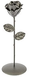 Forging Art Bcn® Handgeschmiedetes Eisen Eternity mit Metallsockel (Runder Sockel)