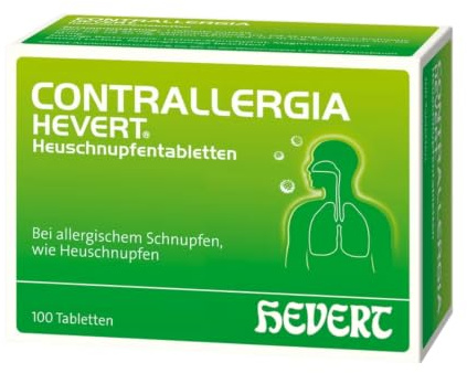 Contrallergia Hevert Heuschnupfen, 100 St. Tabletten | bei allergisch bedingtem Schnupfen