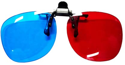 Nouvelles Lunettes 3D de Formation de Lunettes Pince à Lunettes Rouge et Bleu-Gauche Rouge Droite Bleu