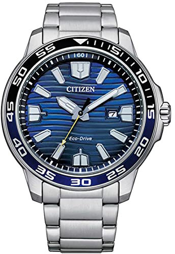 Citizen Orologio Analogico Eco-Drive Uomo con Cinturino in Acciaio Inox AW1525-81L