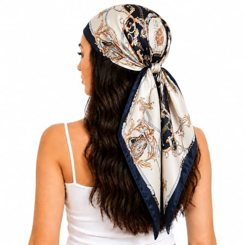 FAIRYGATE Seidentuch Damen Seidentuch Seide Leicht Seidenschal Bandana Halstuch Kopftuch Elegante Schal Tuch Geschenk für Frauen DA21