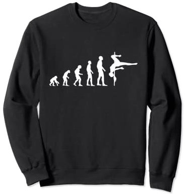 Evolution Pole Dance Mann Humor Geschenkidee personalisiert Sweatshirt