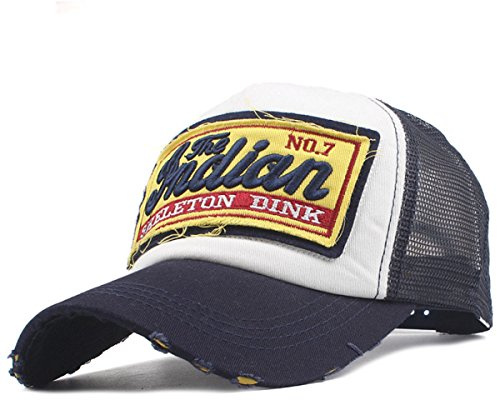 Sporty Trucker Mesh Baseballcap Indian Distressed Snapback Vintage Used Look Retro Sommer