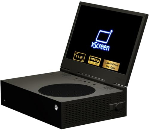 UPspec Gaming - Pantalla xScreen para Xbox Series S - Negro Carbón - Accesorio de Pantalla portátil IPS 11.6 1080P FHD 60Hz - Diseño único CABLEFREE