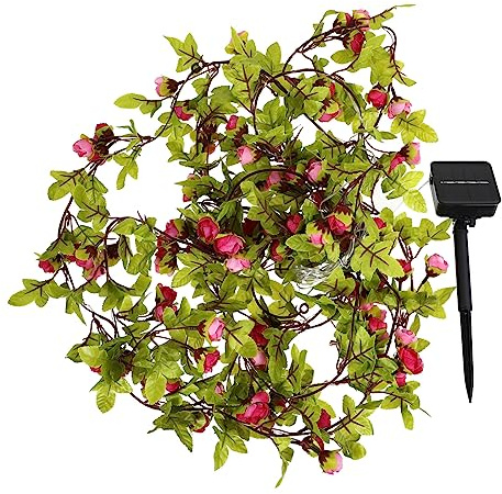 Warmhm Schnur Laternenpfahl Kaffee- Künstliche Blumenlichterkette Bienen Lichterketten Künstliches Blumenrankenlicht Türdekoration Rattan-lampe Led Lampe Aus Kupferdraht