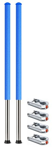 AWM studsmatta säkerhetsnät – stänger 233 cm stolpar nätstolpar nätstänger 244 305 366 400 430 460 cm reservstänger-set (2 x stänger)