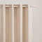 ROOM99 Vorhang mit Silberen Ösen Aura 140 x 250 cm Breite x Höhe Schiebegardinen Modern Curtain Wohnzimmer Schlafzimmer Creme, 1 Stück