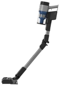 GRUNDIG VCP 8331 Pro 2-in-1-Akkusauger, TrayClean, CyclonStorm-Technologie, knickbares Rohr, 3 Saugkraftstufen, 450 W Motor, 500 ml Staubbehälter, bis zu 60 Minuten Laufzeit, Silber-Schwarz