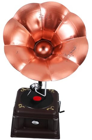 ABOOFAN Spieluhr Mit Kurbel Zum Selberbauen Vintage-grammophon Aus Holzoptik Für Heimdekoration Und Nostalgie-atmosphäre