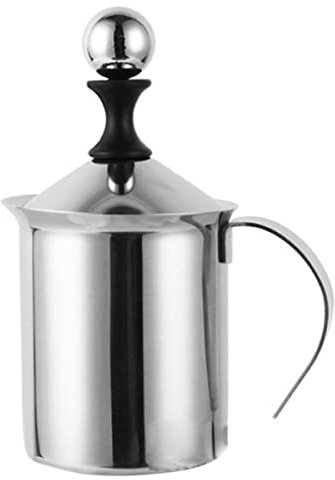 MAGICLULU Jarra Espumadora De 800 Ml Con Manual Y Aireador De Malla Doble De Acero Inoxidable Para Café Capuchino