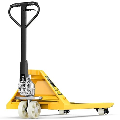 ZAWQFDZ Schwerlast Hubwagen 20T, Hydraulischer Palettenwagen mit Nahtlosem Hydraulikzylinder und Verstellbarer Schubstange, für Vielseitige Anwendungen(68.5cm/27in)