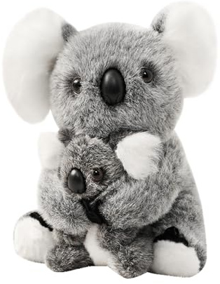 RNPKZ Koala Bär Plüschpuppe, 28 cm Koala Kuscheltier, Kuscheltier Koalamit Baby, Weich KoalaPlüschtier zum Kuscheln, Emotional Healing On Demand, Geburtstagsgeschenk für Mädchen, Jungen, Erwachsene