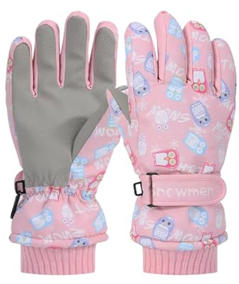 Guantes Impermeables para Niños | Manoplas Aisladas Infantiles | Mitones Térmicos para Niños - Para Deportes De Invierno Al Aire Libre Como Esquí, Ciclismo, Senderismo, Trotar, Desplazamientos Y