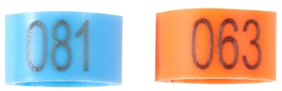 ifundom 100 Anneaux D'identification pour Pattes d'oiseaux 8 Mm en Plastique, Bagues Numérotées pour Pigeons et Perroquets, Couleurs Assorties, Kit de 100 Pièces pour Couleur Aléatoire