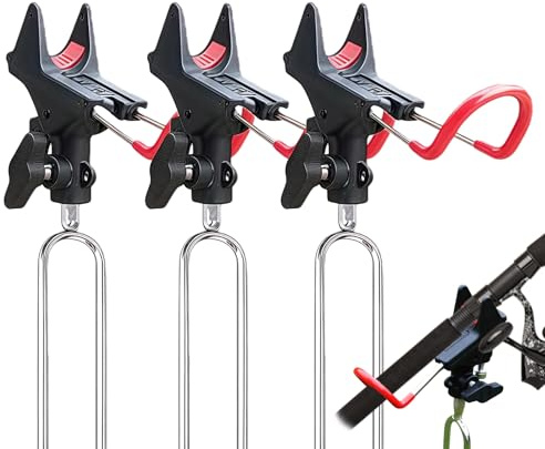 ADEMOKE 3 Pièces Support De Canne A Pêche,Support Canne A Peches,Support De Canne Pour Pêches En Rivière,Repose Canne,Porte Canne A Pêche Pour PêChes De Plage,Pêche En Rivière,360 Degrés Ajustable