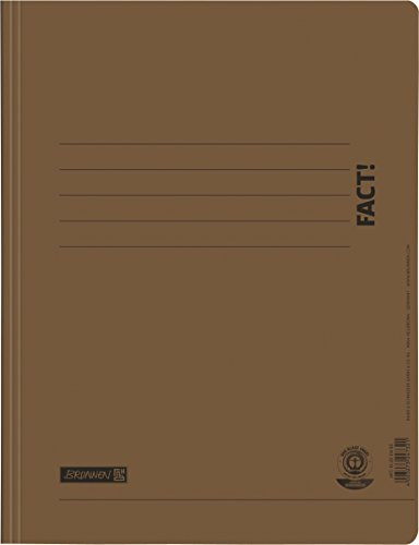 Brunnen 102010470 Schnellhefter A4, FACT!, aus Recyclingkarton) braun
