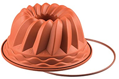 silikomart | SFT250 Silikon-Kuchenform GUGELHUPF, Antihaft, 1er Pack Kuchenform mit Safe Ring, Ø 220 h 110 mm, Volumen 2,2 l, Made in Italy