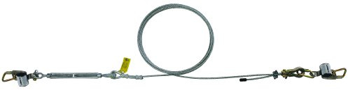 3M DBI-SALA SecuraSpan 7403170 Horizontal System 170-Feet Galvanized Cable Lifeline, Includes Tensioner, Termination and Mounting Hardware, Zorbit Energy Absorber