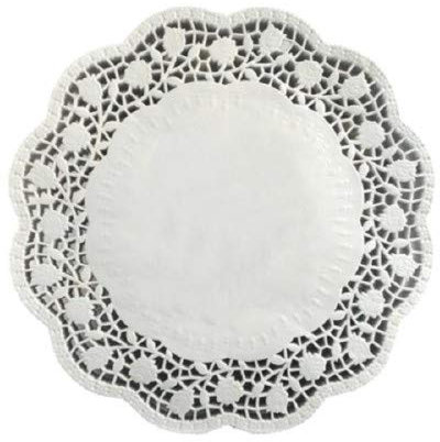 Tortenkartons & Zubehör 100 Tortenspitzen rund Ø 26 cm Weiss Tortenpapier