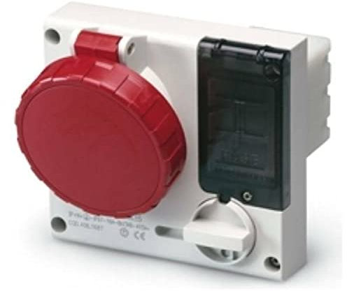 Scame Omnia – Base/S IP67 3 poli + terra 16 A 380 – 415 V con porta-fusibile