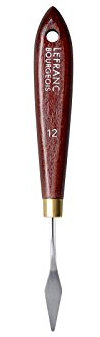 Lefranc Bourgeois 365012 Atrium Coltello da n. 12 – PALETT Coltello/mestichino con Elastico Lama per Colori ad Olio e Acrilico Colori