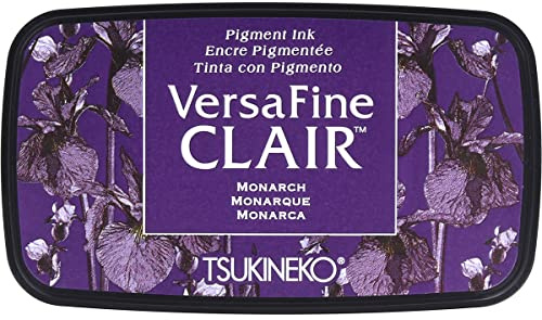 Tsukineko Monarch Versafine Clair Tinte Pad, Kunststoff, lila, 5,6 x 9,7 x 2,3 cm, Synthetisches Matrial, Violett, 5.6 x 9.7 x 2.3 cm