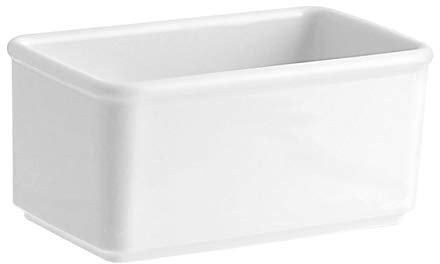 SWEET HOME Portabustine da tè e Zucchero in Porcellana Bianca cod.BR02191LU cm 14,7x8,7x7h by Varotto & Co.