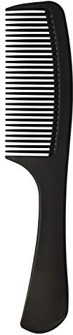 Tongtletech Professional Black Carbon Fibre Hair Comb - Detangling, Heat Resistant, Anti-static Handgrip for Long, Wet or Curly Hair
