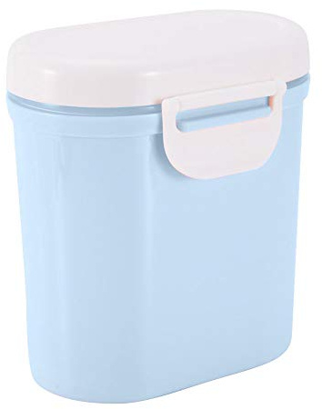 GOTOTOP Travel Baby Milchpulver Aufbewahrungsbox, tragbare Pulverversiegelung Spender-Mikrowelle Gefrierschrank Safe-Sealed Aufbewahrungsbox für Lebensmittel Snacks Obst(L-Blau)