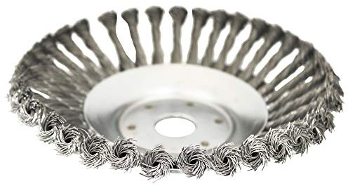 sys2sell Cepillo redondo para desbrozadora, 200 x 25 mm, para desbrozadora, cónico o trenzado, metal, acero, alambre trenzado, 1 unidad