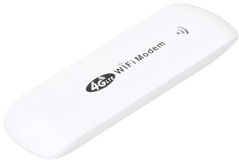 Modem Dongle, 4G LTE Modem, Modem Dongle with SIM Card Slot, TDD FDD Car Mini Router with LED Status Indicator, Up to 10 Associated Users 4G LTE Modem
