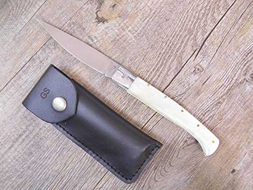 KNIFE COLTELLO 24 CM SARDEGNA SARDO Pattada MANICO in osso di tibia PATTADESA
