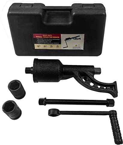 Doppy 1:78 Drehmomentvervielfachungsschlüssel, 5800 NM Radmutterschlüssel Drehmomentschlüssel Set Radmutterentferner mit Schale Arbeitssparschlüssel Werkzeug für LKW Anhänger RV Duty Drehmoment