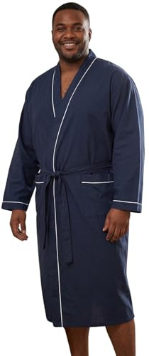 Espionage Mäns plusstorlek traditionell klänning Morgonrock i marinblå 2XL till 8XL, Marinblått Xsp, 6XL (Stor)
