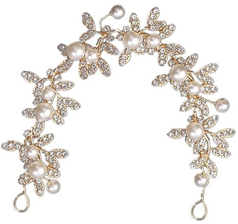 FRCOLOR Braut Perlen Haarschmuck Elegantes Haarband Für Hochzeiten Komfortable Und Langlebige Haardekoration Für Feiern Gartenempfänge Und Besondere Anlässe