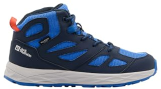 Jack Wolfskin Woodland 2 Texapore Mid K, Unisex Walking Gymnastikskor, Night Blue, 28 EU