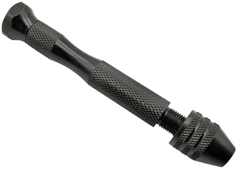 ALU Handbohrer Bohrfutter schlüssellos 0,3-3,5mm Bohrer Hand Vorbohrer vorbohren mit drehbarer Handauflage hinten