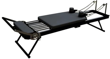 Pilates Reformer Machine Home - Einstellbare Intensität Faltbares Bett für Krafttraining - Yoga Übungsgeräte Perfekt für Pilates-Liebhaber
