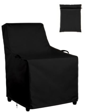 Ricyea Gartenstuhl Abdeckung, Relaxsessel Abdeckung Wasserdicht | UV-Beständig & Reißfest, 420D Oxford Stuhlüberzug, Gartenmöbel Schutzhülle für Relaxsessel Sessel, 76x80x110 cm