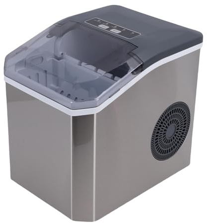 SENECESLI Macchina per il Ghiaccio da Banco, Piccola Macchina Portatile, Produzione di Ghiaccio Efficiente, Design Silenzioso, Macchina per il Ghiaccio con (Spina europea 220 V)