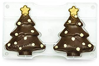 Julgran Jul Pralinform 2st Praliner Polykarborat Chokladform - Decora