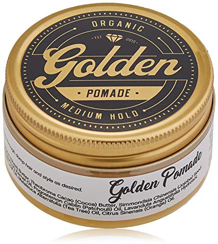 100ML - Golden POMADE- Haarpomade- In Handarbeit hergestellt- Pomade für Frauen & Mädels - pomade wax & wet look- Qualität aus Dänemark