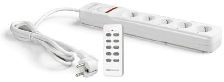SCS Sentinel - HCN0063 - Ferngesteuerte Mehrfachsteckdosenverlängerung + 1 Fernbedienung 5 Kanäle - 5 Steckdosen mit 3 m Netzkabel - ControlPower Strip x5