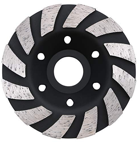 flintronic Premium Diamant-Schleiftopf, 100x22,2mm Diamantschleiftopf, Diamant Schleifteller Universal, Doppelreihig Diamantschleifteller für Beton, Naturstein, Stein, Mauerwerk, Winkelschleifer